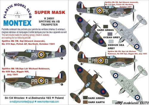 Go to product MONTEX K24001 - 1:24 Spitfire Mk.VB