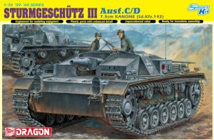 DRAGON 6851 - 1:35 Sturmgeschutz III Ausf.C/D 7.5cm Kanone Sd.Kfz.142