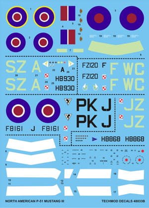 Go to product TECHMOD 48033 - 1:48 P-51 Mustang III