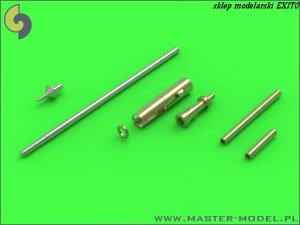 MASTER AM-32-068 - 1:32 MiG-15 & MiG-15bis 37mm and 23mm gun barrel tips,, antenna base and a Pitot tube