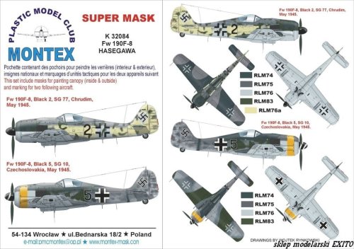 Go to product MONTEX K32084 - 1:32 Fw-190 F-8