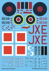 TECHMOD 24013 - 1:24 Hawker Huricane Mk.IIc