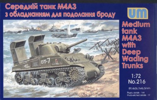 Go to product UNIMODELS 216 - 1:72 M4A3 with Deep Wading Trunks