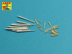 ABER 1:350L-74  - 1:350 Barrels set for German WWI Battleships, Konig, Grosser, Kurfurst, Markgraf, Kronprinz 305 mm x10, 150 mm x 14, 88 mm x 10