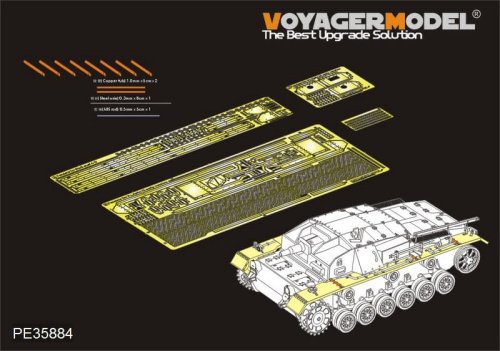 Go to product VOYAGER PE35884 - 1:35 WWII German StuG.III Ausf.A-D fenders