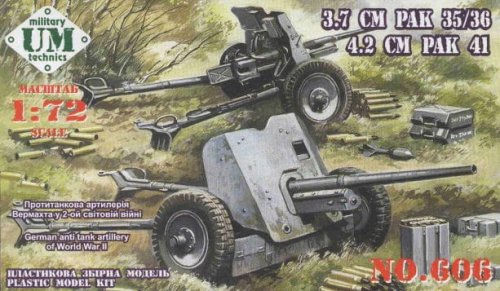Go to product UNIMODELS 606 - 1:72 3,7cm PAK35/35 & 4,2cm PAK 41