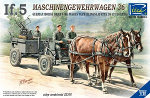 RIICH MODELS 35012 - 1:35 German If.5 Maschinengewehrwagen 36 horse drawn