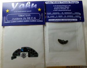 YAHU YMA7225 - 1:72 Junkers Ju 88C-6 - Instrument Panel