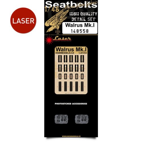 Go to product HGW 148558 - 1:48 Walrus Mk.I seatbelts