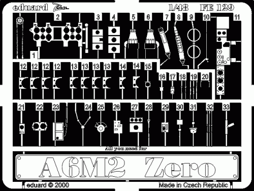 Go to product EDUARD FE129 - 1:48 A6M2 Zero