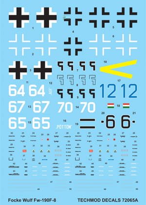 Go to product TECHMOD 72065 - 1:72 Focke Wulf Fw 190F-8