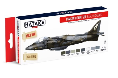 Go to product HATAKA AS63 - USMC AV-8 early schemes paint set