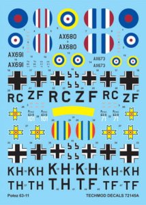 TECHMOD 72145 - 1:72 Potez 63-11 w/canopy mask