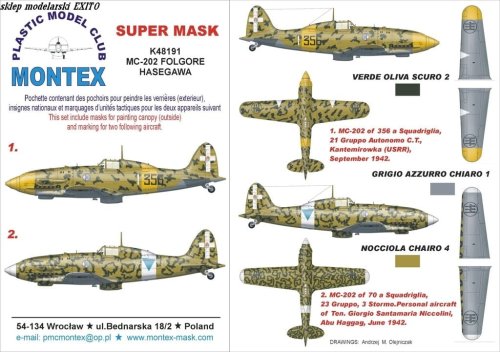 Go to product MONTEX K48191 - 1:48 Macchi C-202 Folgore