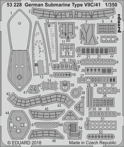 Go to product EDUARD 53228 - 1:350 German Submarine Type VIIC/41
