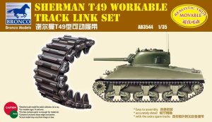 BRONCO AB 3544 - 1:35 Sherman T49 Workable Track Link Set