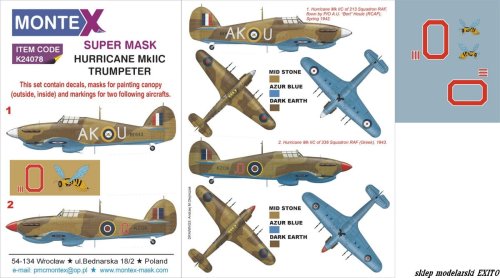 Go to product MONTEX K24078 - 1:24 Hurricane Mk.IIC