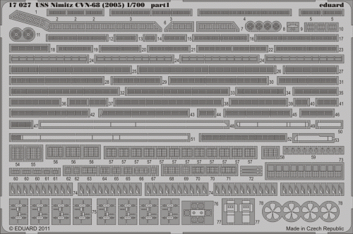 Go to product EDUARD 17027 - 1:700 USS Nimitz CVN-68 (2005)