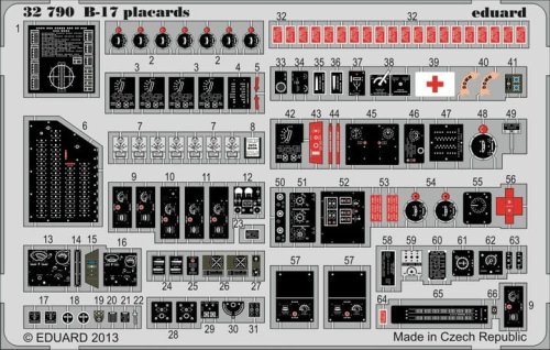 Go to product EDUARD 32790 - 1:32 B-17 placards