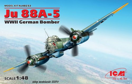 Go to product ICM 48232 - 1:48 Junkers Ju 88A-5 WWII German Bomber