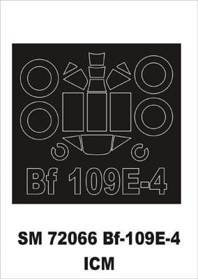 Go to product MONTEX SM72066 - 1:72 Messerschmitt Bf-109 E-4