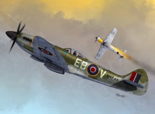 Go to product SWORD 72096 - 1:72 Supermarine Spitfire Mk.XIV C/E Bubbletop