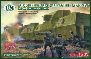 UNIMODELS UM-MT 645 - 1:72 Armored Train Alexander Nevskiy - Stalingrad 1942