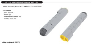 EDUARD 672114 - 1:72 AN/AAQ-28(V) Litening pod