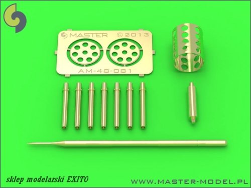 Go to product MASTER AM-48-081 - 1:48 A-10 Thunderbolt Iand Pitot tube and GAU-8 Avenger cannon