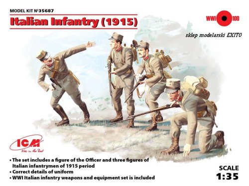 Go to product ICM 35687 - 1:35 Italian Infantry ( 1915 )
