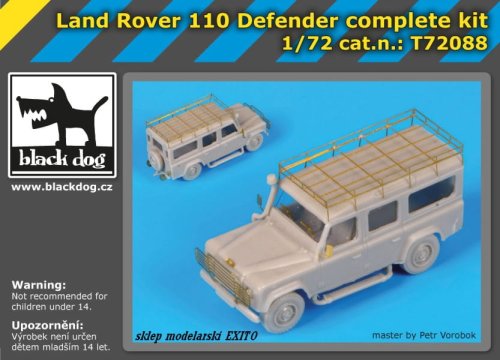Go to product BLACK DOG T72088 - 1:72 Land Rover 110 Defender complete kit