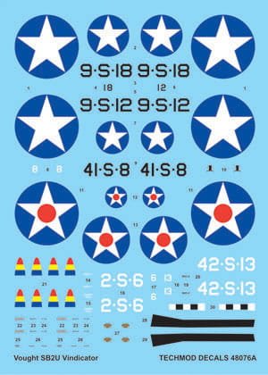 Go to product TECHMOD 48076 - 1:48 Vought SB2U Vindicator w/photo parts