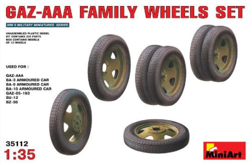 Go to product MINIART 35112 - 1:35 GAZ-AAA Wheels Set
