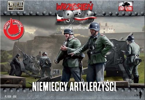 Go to product FIRST TO FIGHT 056 -  Wrzesień 1939 (September 1939) - 1:72 German artillery crew - figure set with magazine.