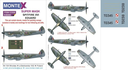 Go to product MONTEX K48360 - 1:48 Spitfire Mk.XVI