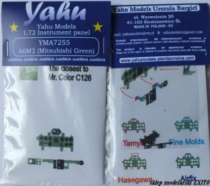 YAHU YMA7255 - 1:72 A6M2 Zero ( Mitsubishi Green ) - Instrument Panel