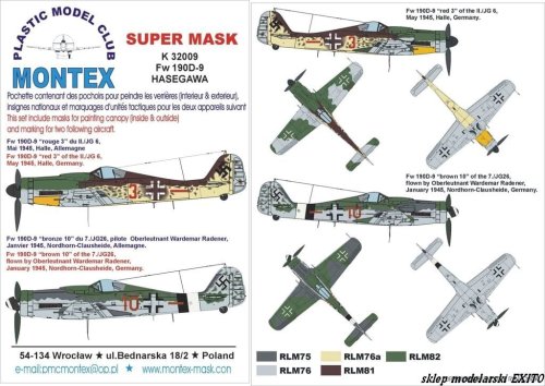 Go to product MONTEX K32009 - 1:32 Fw-190 D-9