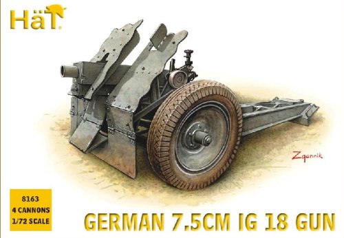Go to product HAT 8163 - 1:72 German 7.5cm IG 18 Gun