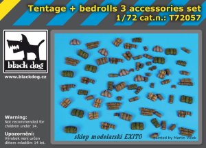 BLACK DOG T72057 - 1:72 Tentage plus bedrols 3 accessories set