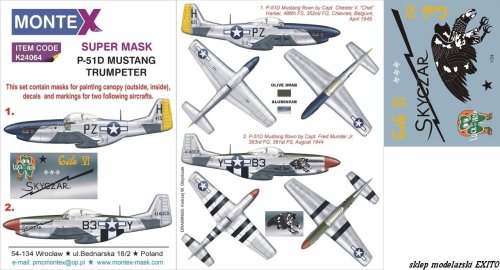Go to product MONTEX K24064 - 1:24 P-51D Mustang