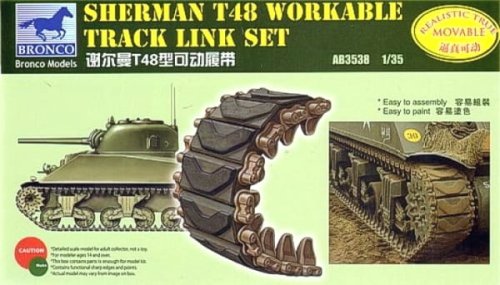 Go to product BRONCO AB 3538 - 1:35 Sherman T48 Workable Track Link Set