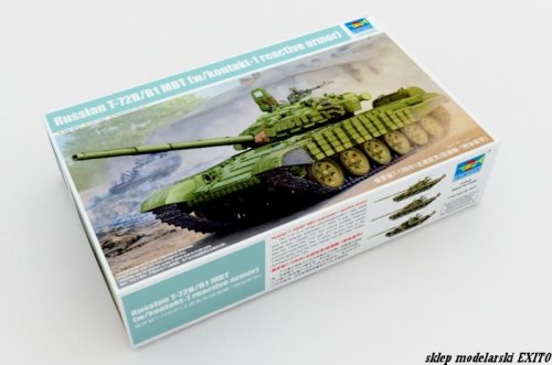 Go to product TRUMPETER 05599 - 1:35 Russian T-72B / B1 MBT ( w/ kontakt-1 reactive armor )