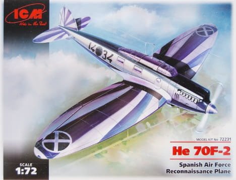 Go to product ICM 72231 - 1:72 He 70F-2 Spanish Air Force Reconnaissance Plane