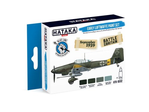 Go to product HATAKA BS02 - Early Luftwaffe 1937-1940 paint set