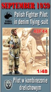 TORO MODEL 48F44 - 1:48 September 1939 - Polish fighter pilot in denim flying-suit