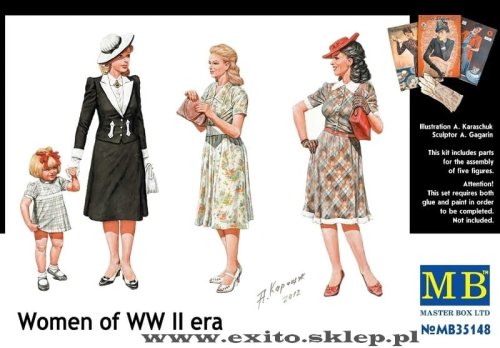 Go to product MASTER BOX 35148 - 1:35 Women of WW II era