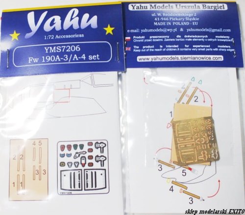 Go to product YAHU YMS7206 - 1:72 Fw-190 A-3/A-4 set