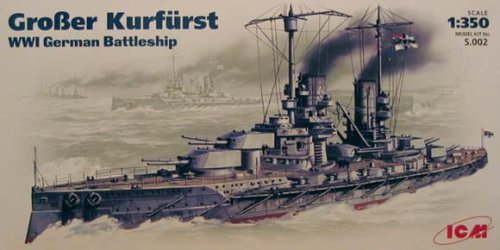 Go to product ICM S.002 - 1:350 Großer Kurfürst , WWI German Battleship