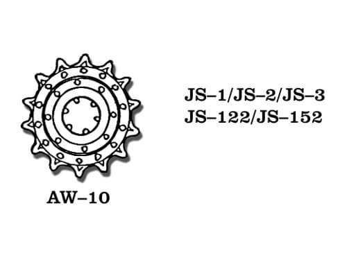 Go to product Friulmodel AW-10 - 1:35 JS-1 / JS-2 / JS-3 / JS-122 / JS-152 metal sprocket wheels