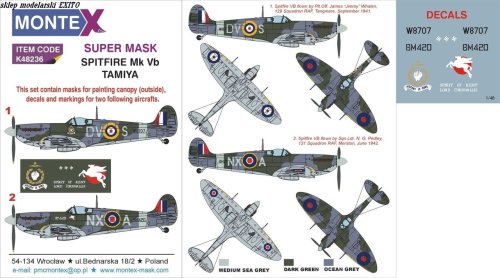 Go to product MONTEX K48236 - 1:48 Spitfire Mk.Vb